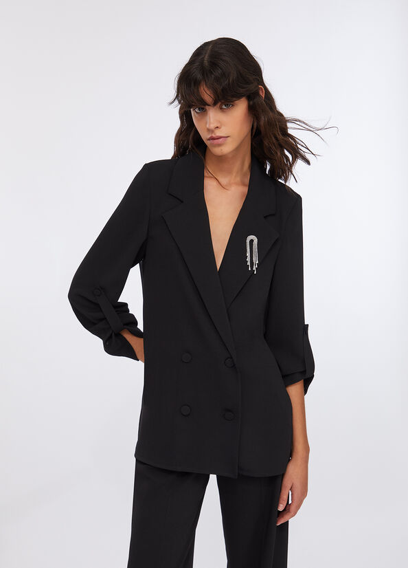 Blazer in envers satin