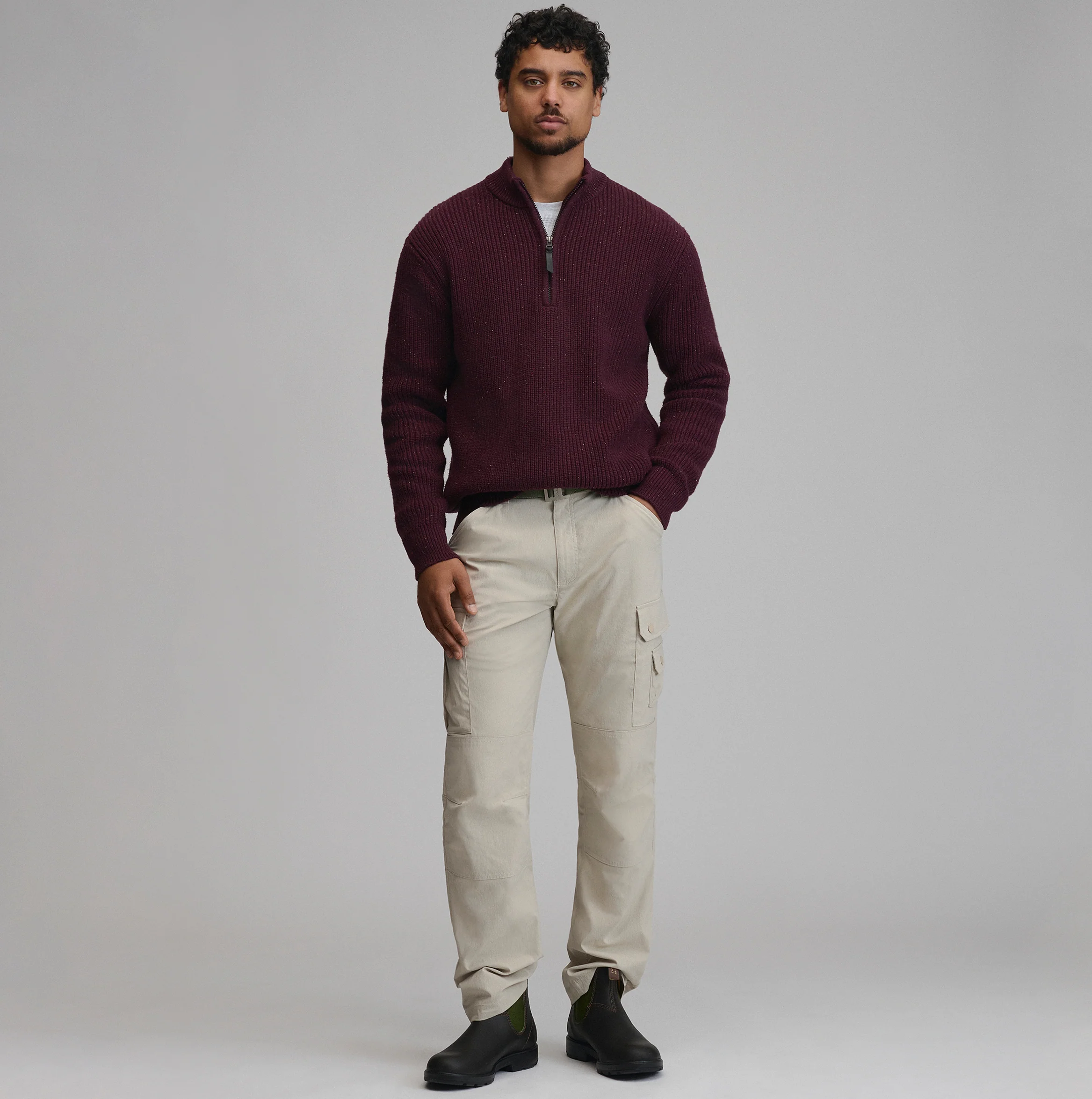 Men's Fletcher Bay Quarter-Zip Sweater