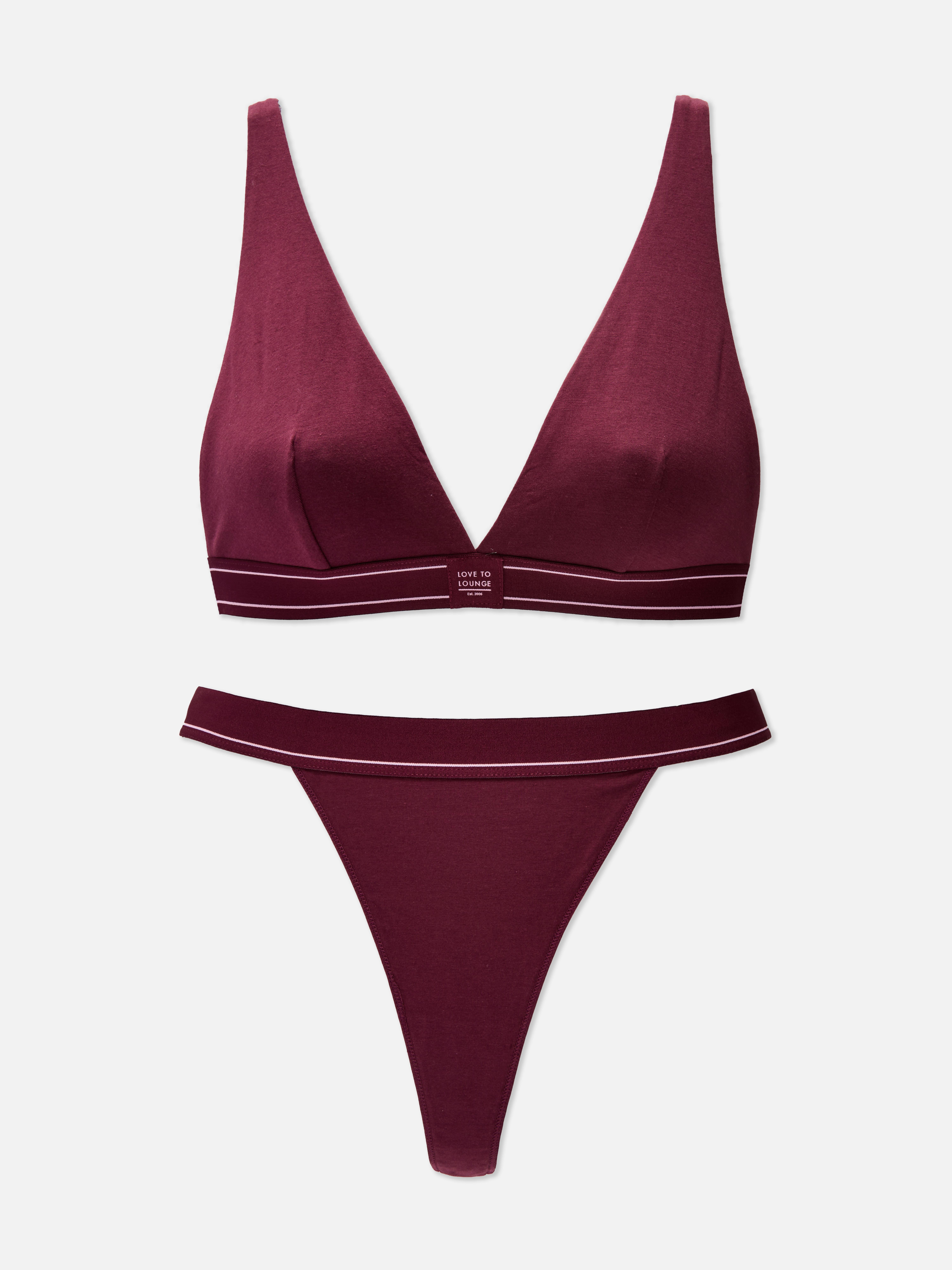 Love To Lounge Bralette Underwear Set