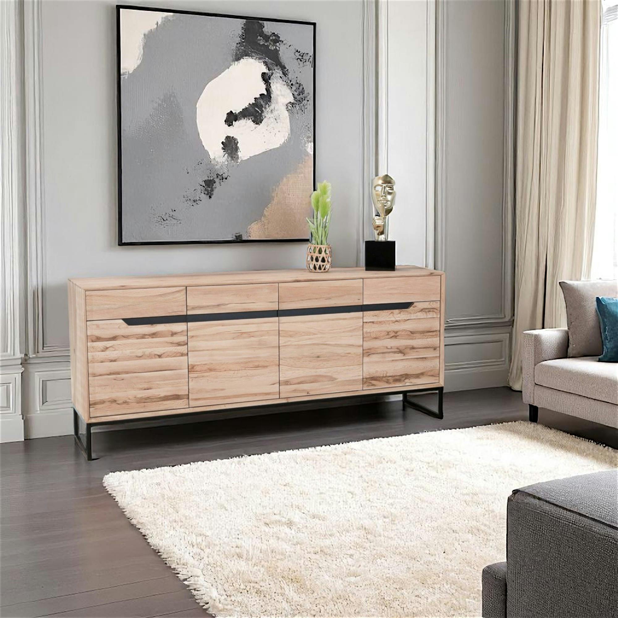 Buffet en bois de chêne blanc PALERME