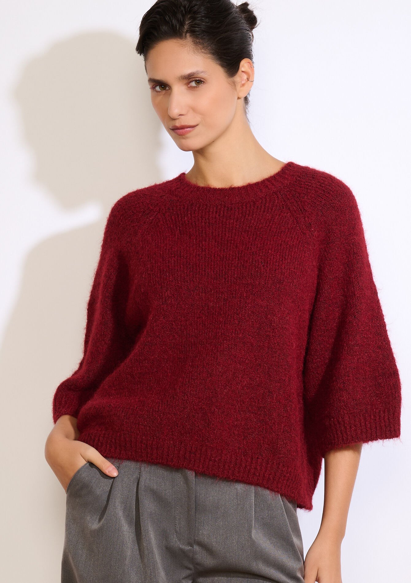 Losvallende structuurtrui