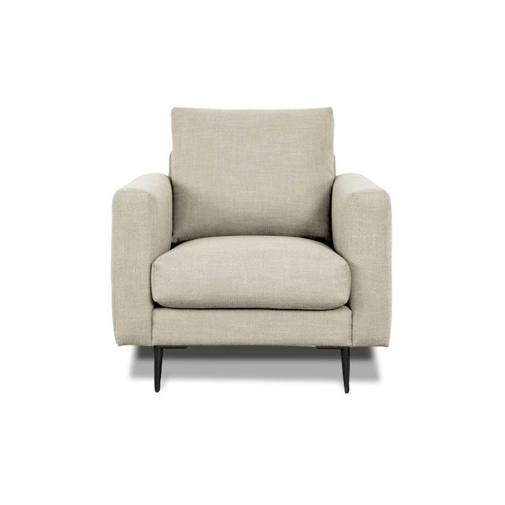 CARUSO - Fauteuil 1 place tissu beige