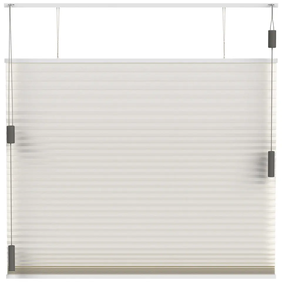 Fenstr pliss&eacute;gordijn Montreal dubbel 25mm verduisterend - ecru (25803)