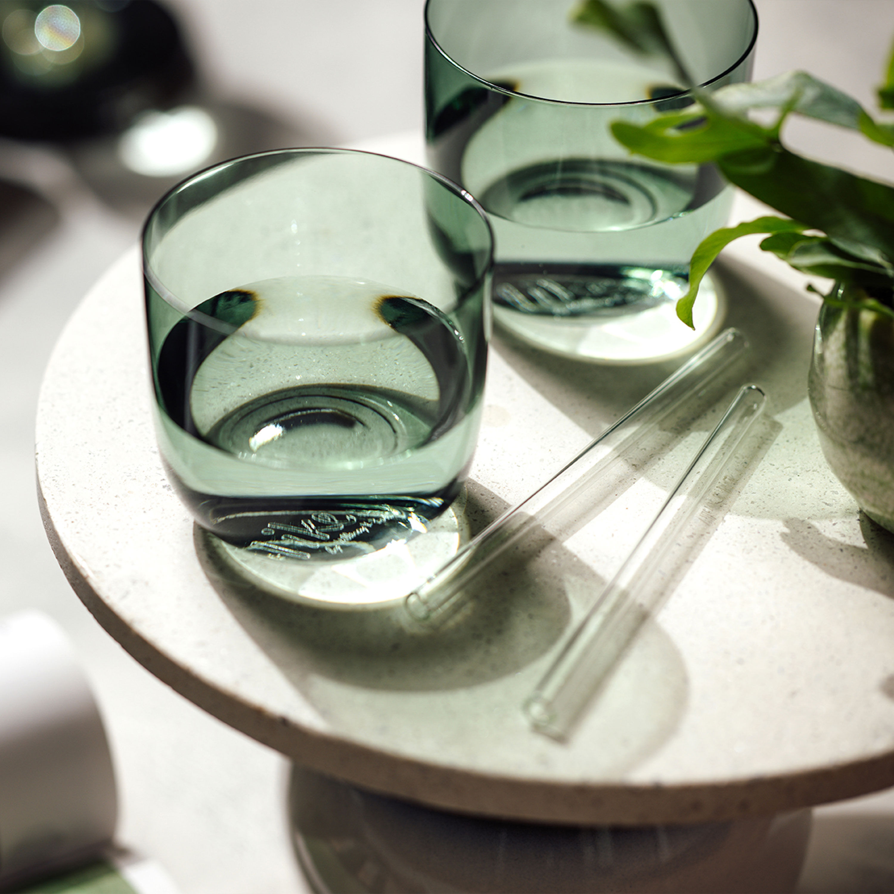 Like Glass Water glass - Green, 6.8 oz, crystal glass