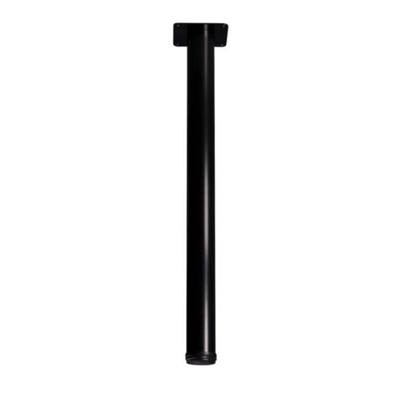 Pied de meuble Fortuna noir Ø 6 x 72 cm 4 pièces