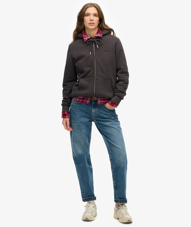 Borg Lined Zip Hoodie