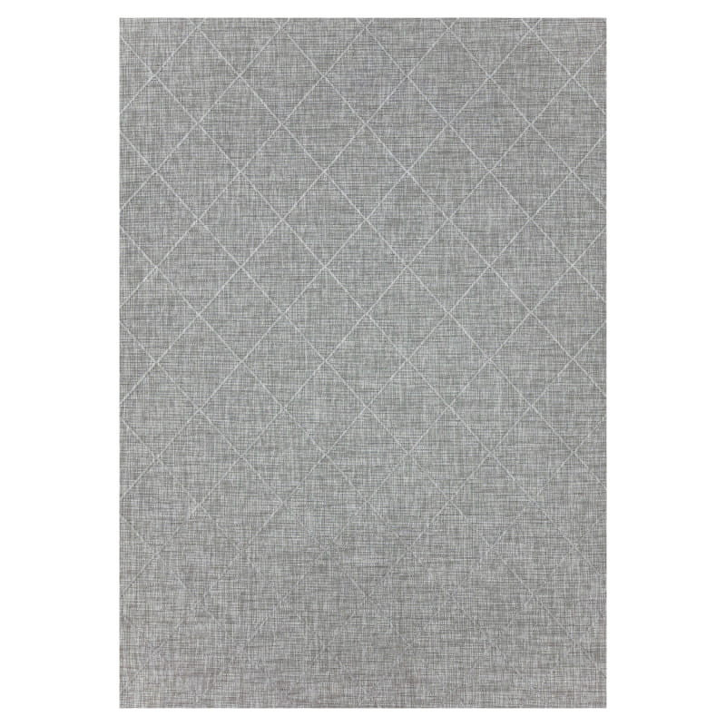 Dywan zewnętrzny Zagora Romby szary 80 cm x 150 cm