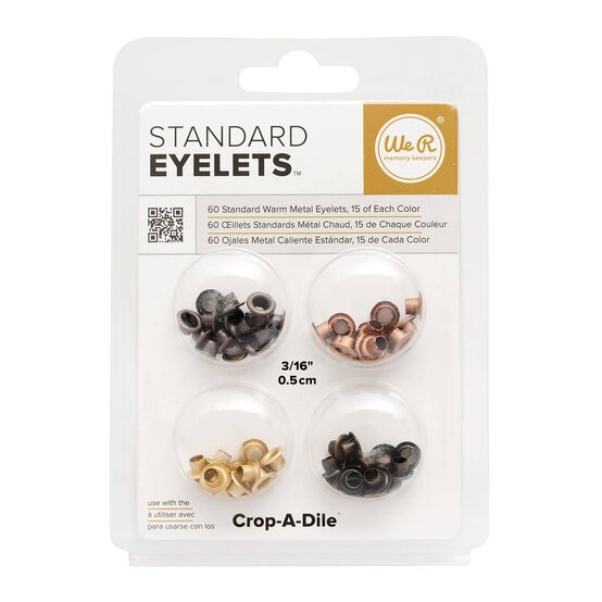 We R Makers Warm Metal Standard Eyelets 60 Pack