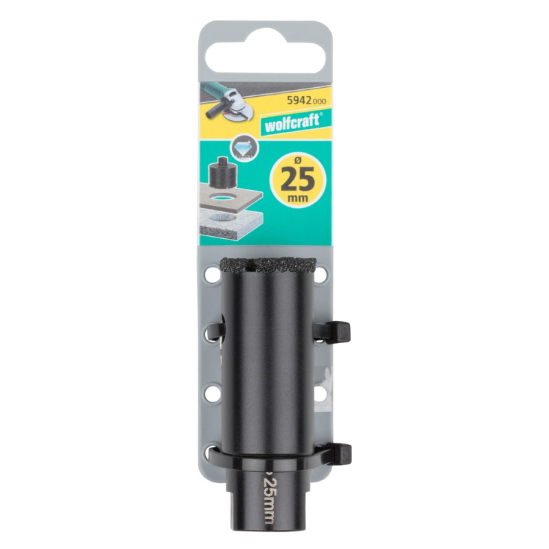 Trépan de meuleuse pour carrelage Ø 25 mm WOLFCRAFT