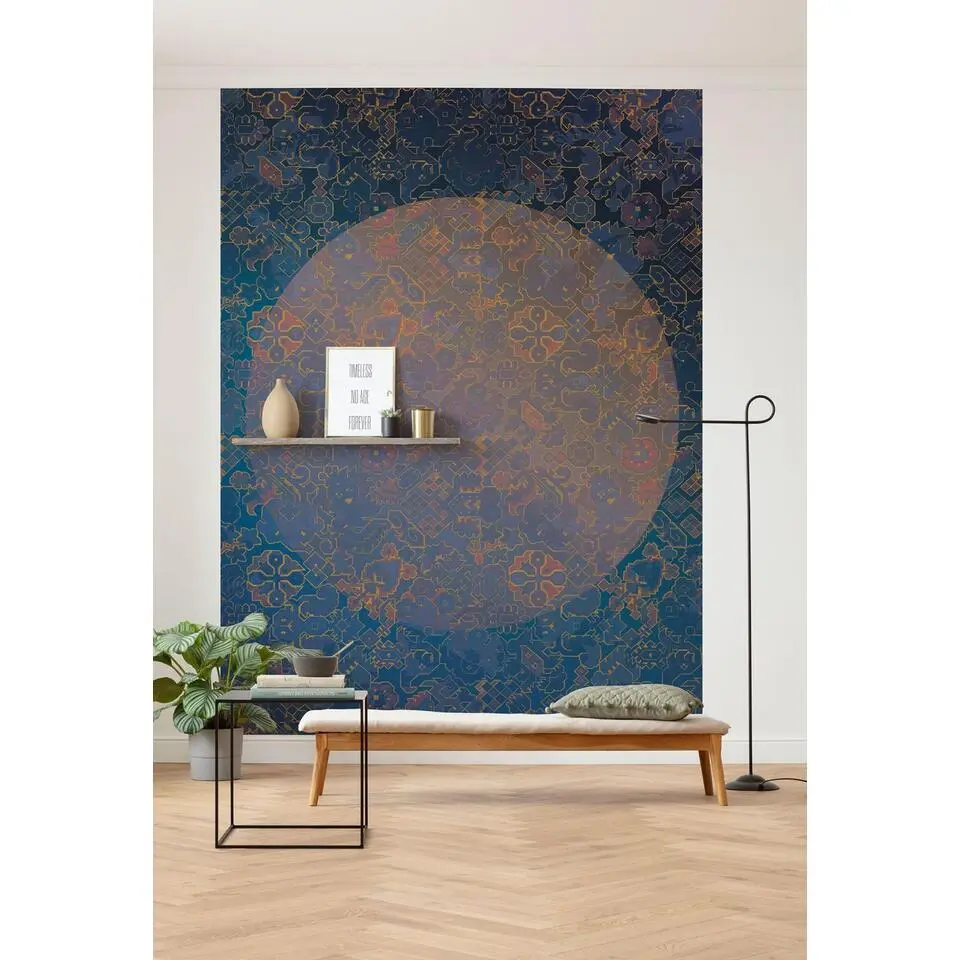 Sanders & Sanders fotobehang de maan blauw en paars - 200 x 270 cm