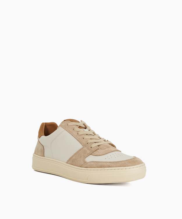 Tawly Cream - Leather Cup Sole Trainers