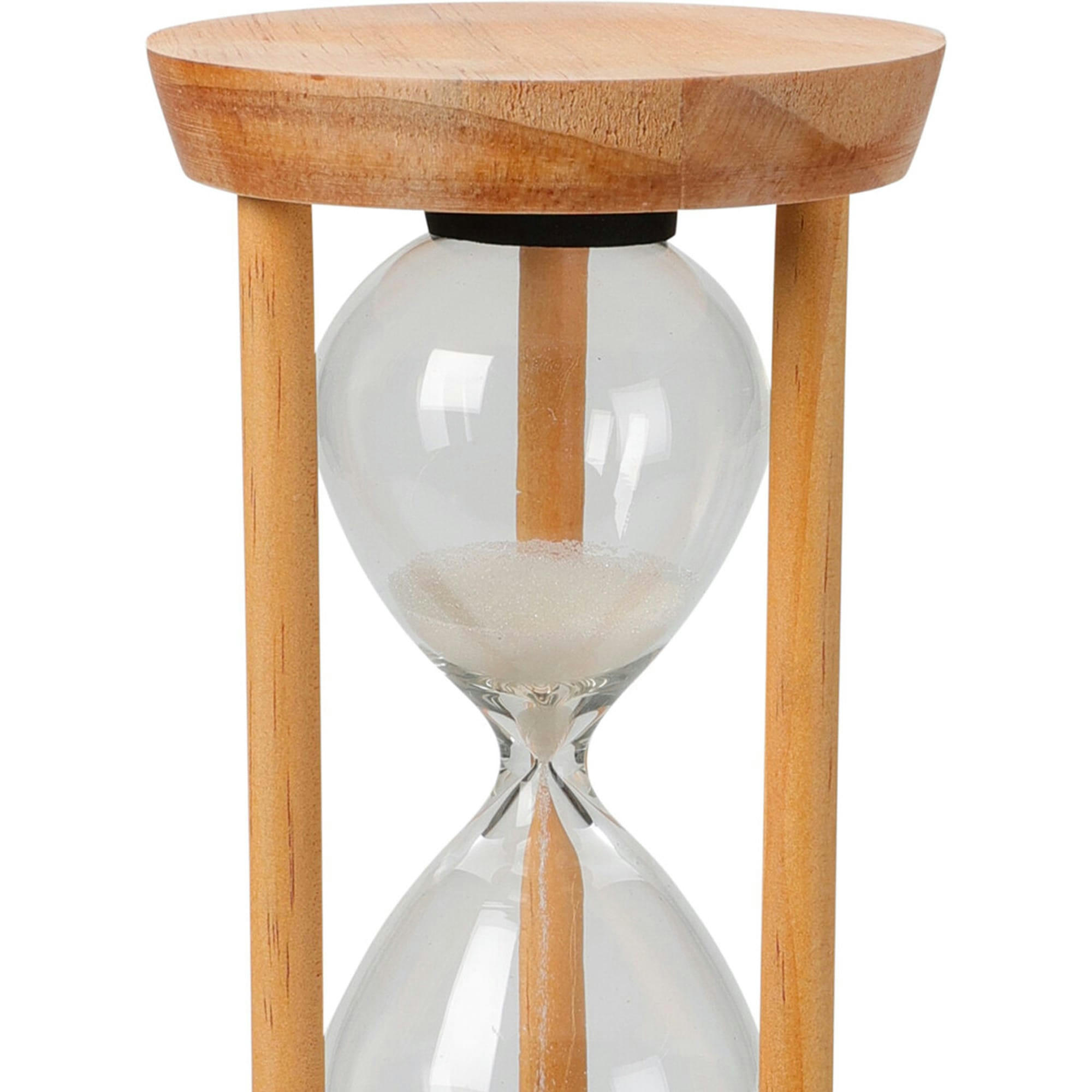 - Sablier en bois et verre 8x8x16cm