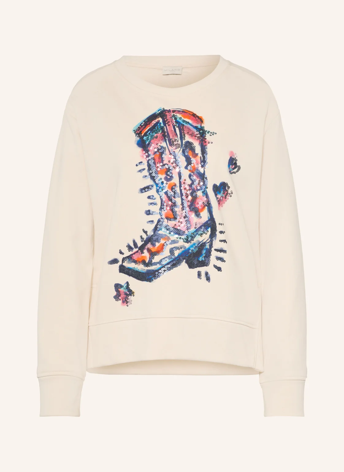 MILANO ITALY Sweatshirt mit Pailletten