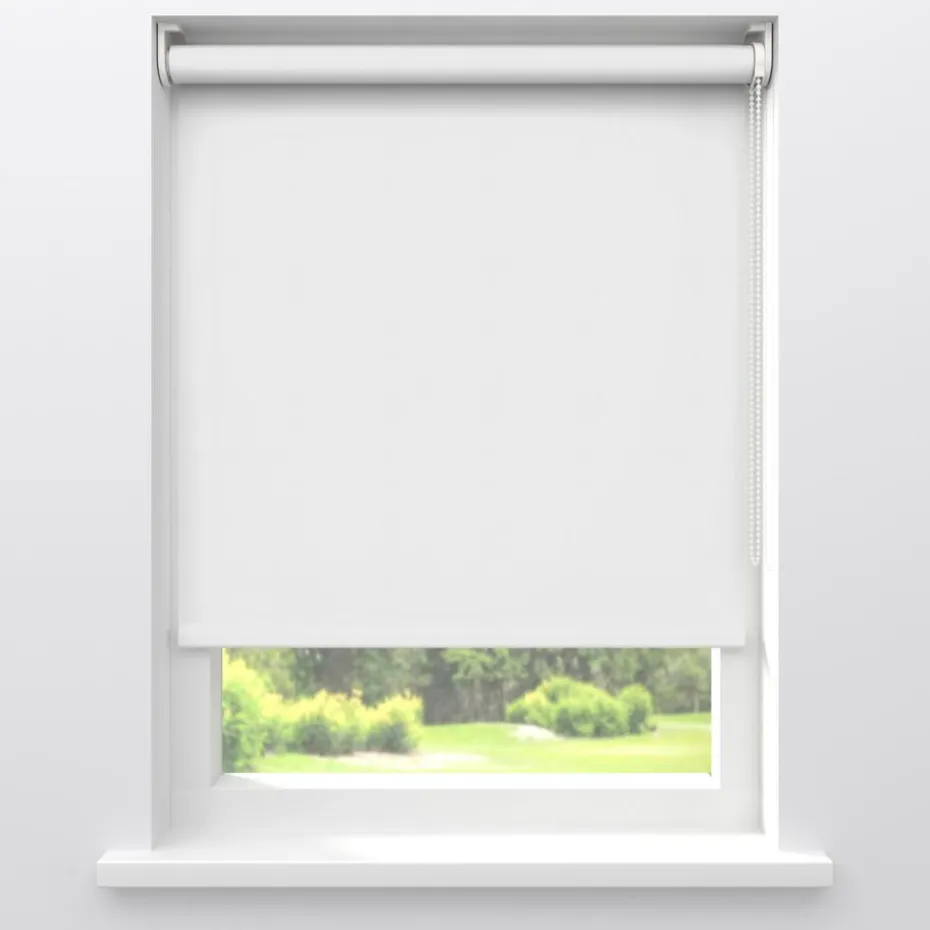 Kwantum Rolgordijnen | Rolgordijn Mila Wit Verduisterend