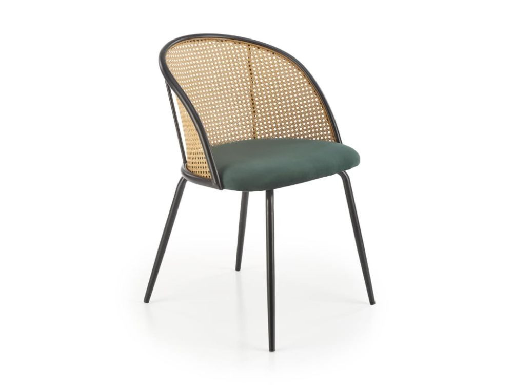 Krzesło K508 VELVET zielone