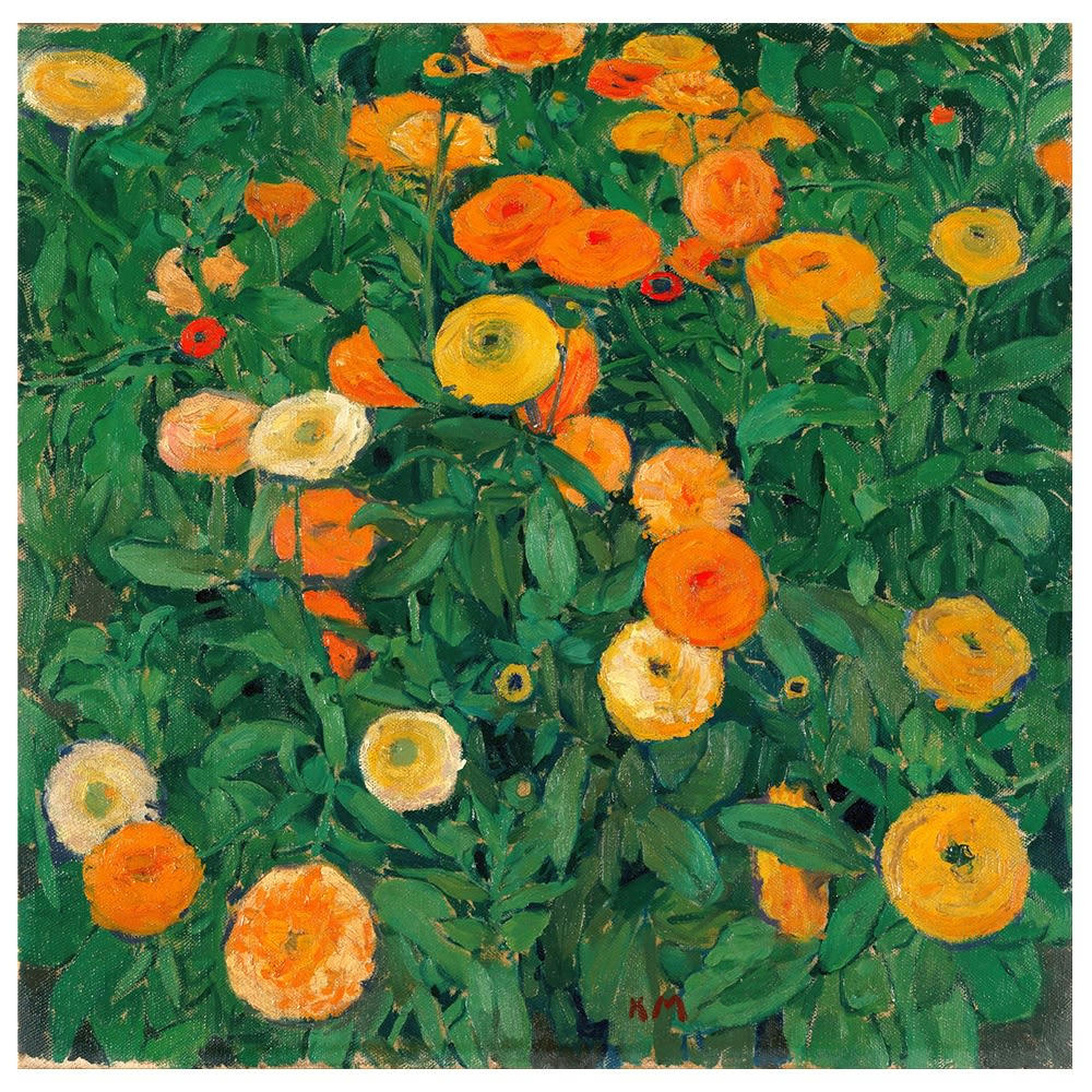 - Tableau impression sur toile - Marigolds - Koloman Moser 60x60cm
