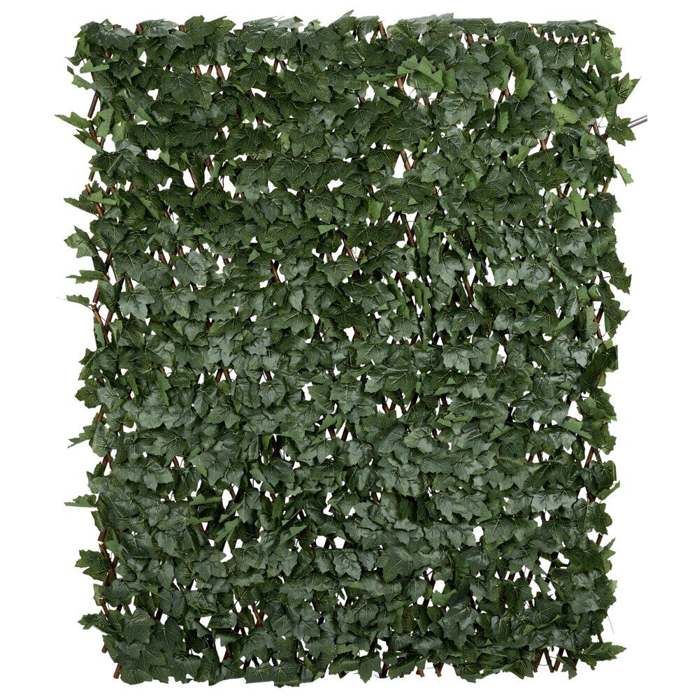 Treillis extensible avec feuillage artificiel vert 200xH100cm