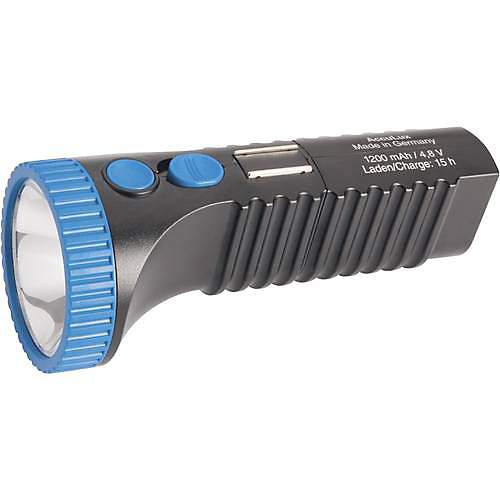 Lampe de poche AccuLux PowerLux LED sans fil 200 lm, autonomie 6 h, 215 g