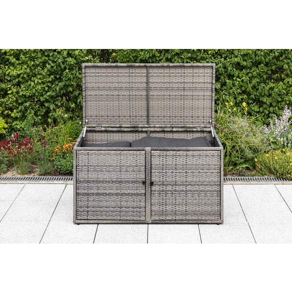 Kissenbox, BxHxT: 120 x 65 x 60 cm, grau