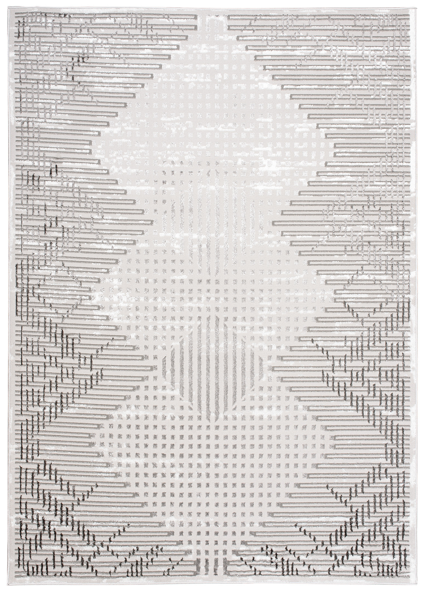 Dywan Chemex Crystal Nowoczesny NI43A HBB Szary 140x200