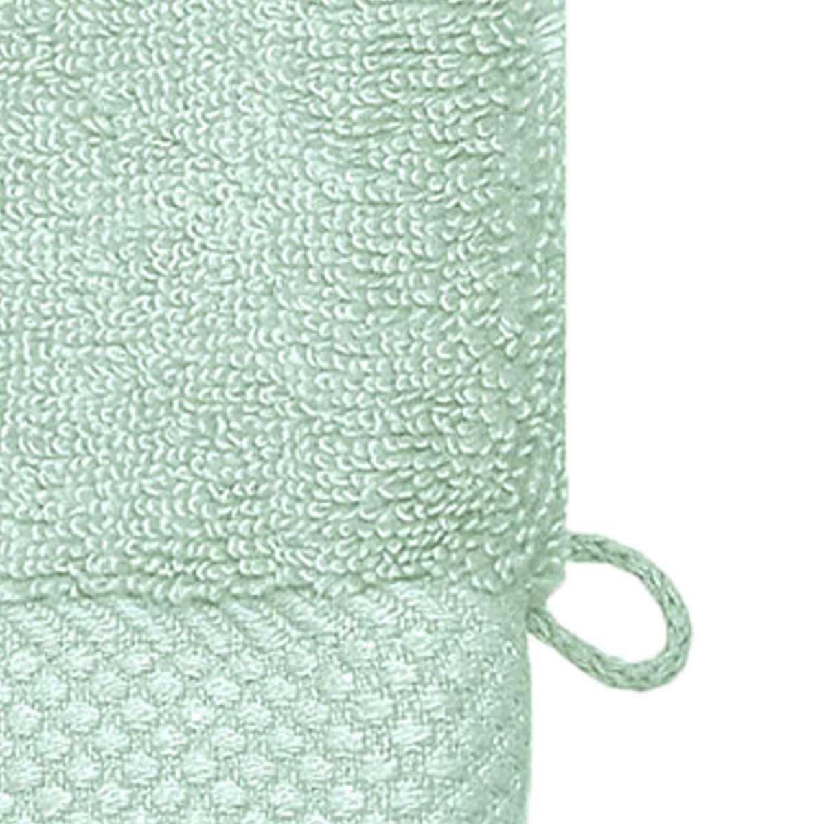 SENSOFT - 3 gants de toilette zéro twist 560gr/m²  menthe 16x22 cm