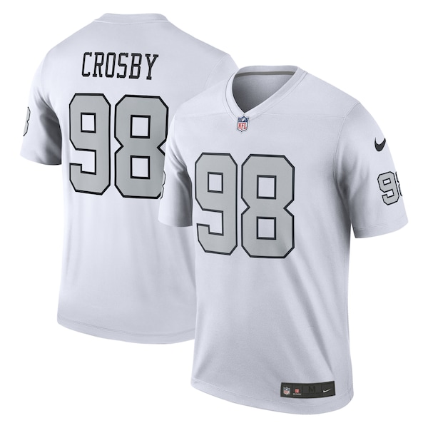 Maxx Crosby Las Vegas Raiders Nike Alternate Legend Jersey - White/Black