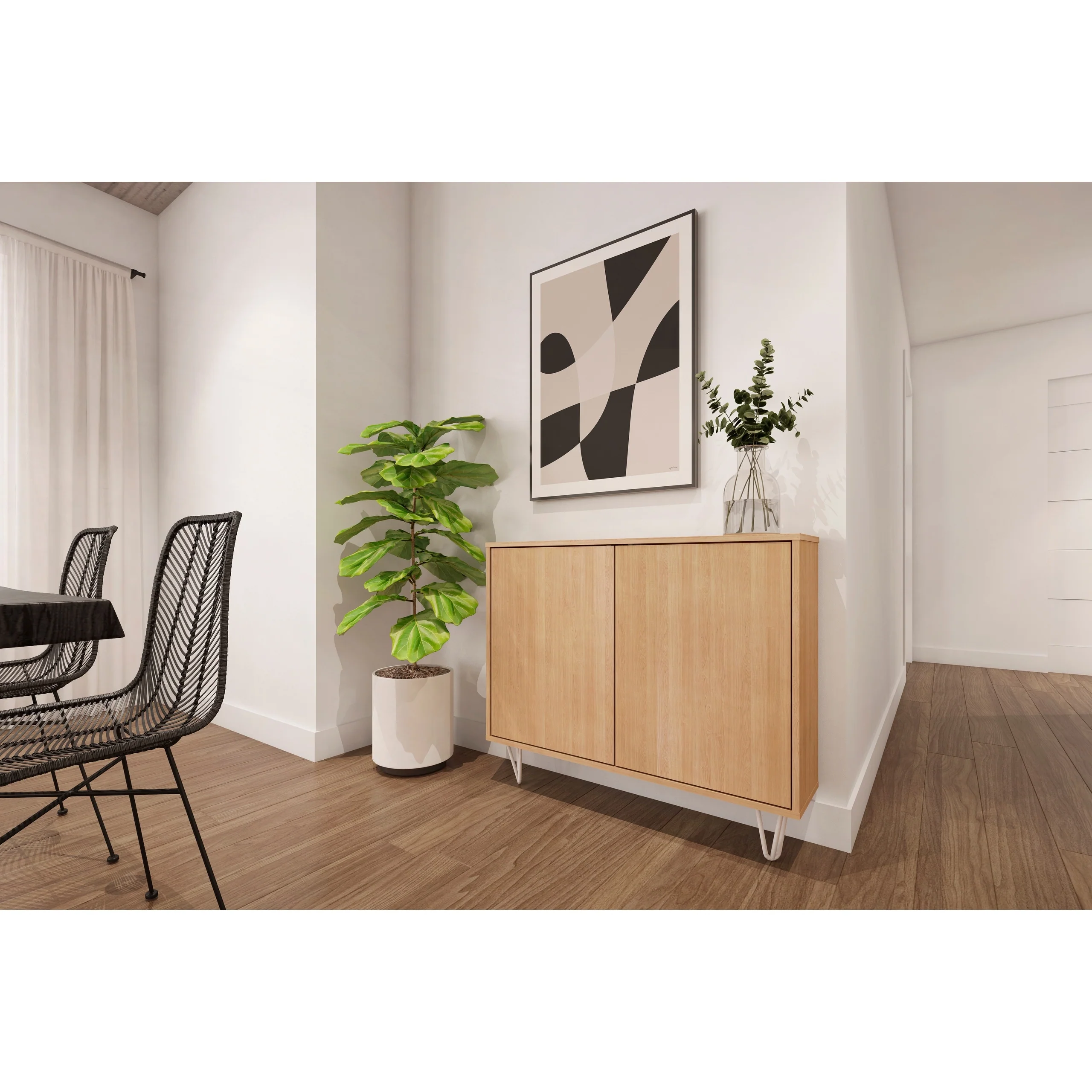 Nexera Slim 2-Door Cabinet
