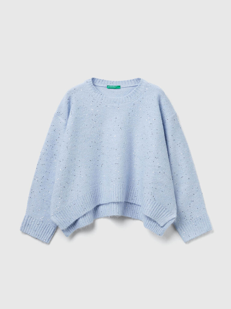 Sweater in wool and lurex blend