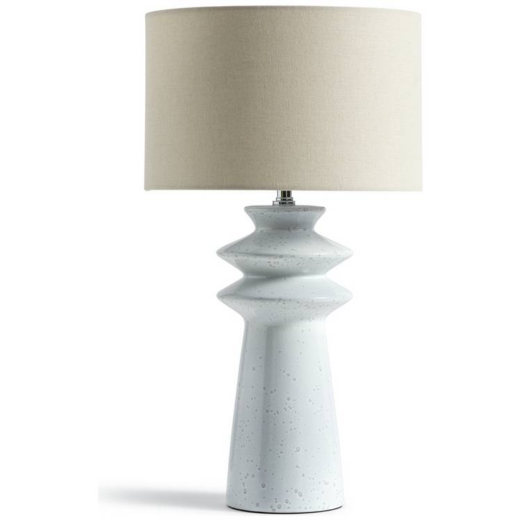 Habitat Astraeus Ceramic Table Lamp - White & Cream