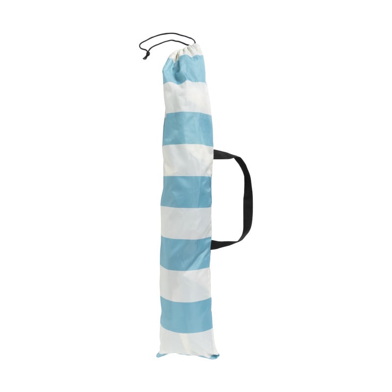 Strandtent - blauw/wit - 220x120 cm