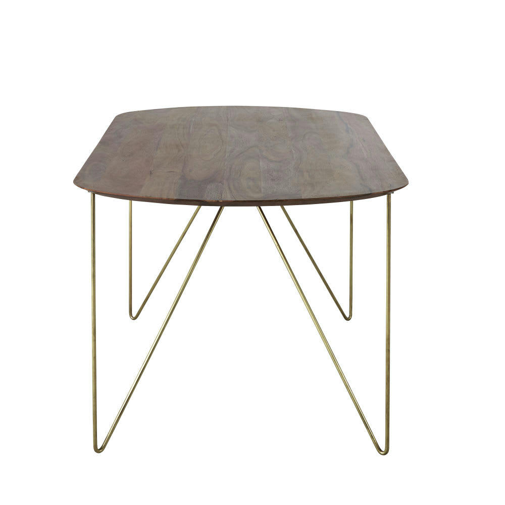 Mayfair - Table à manger ovale en acacia 6 personnes L175