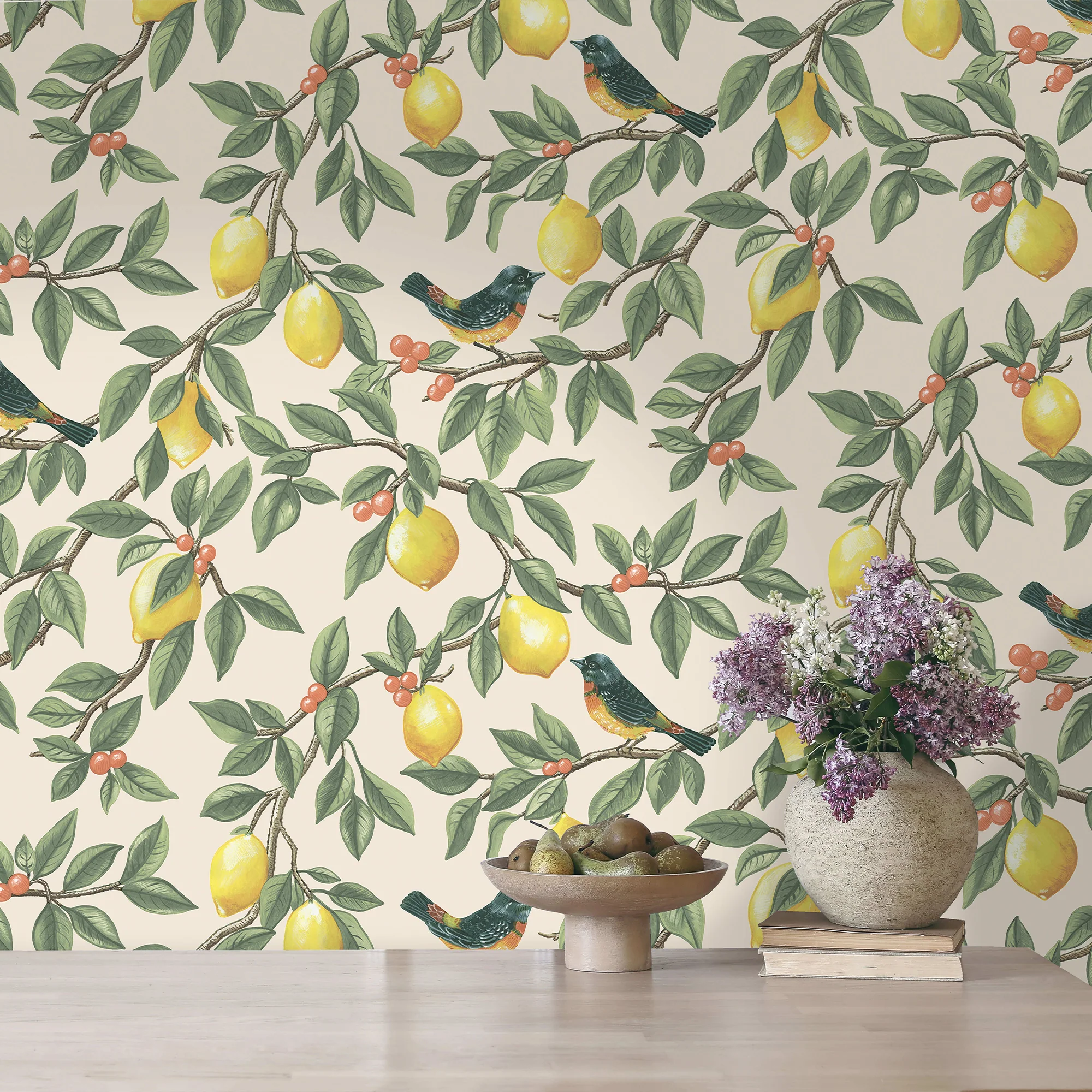 HOLDEN DECOR Papier peint intissé PONDEROSA vert feuille