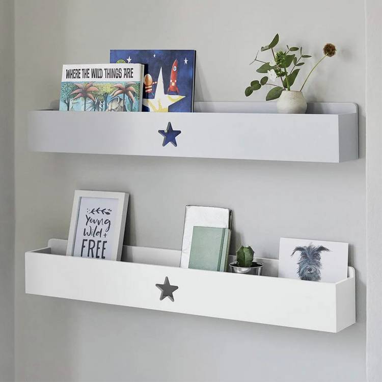 Great Little Trading Company Star Book Ledge - White