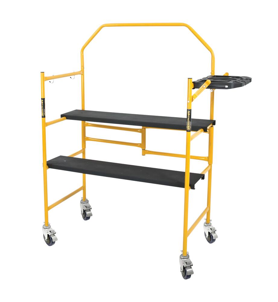 MetalTech Steel Folding Scaffold Work Platform, 500-lb
