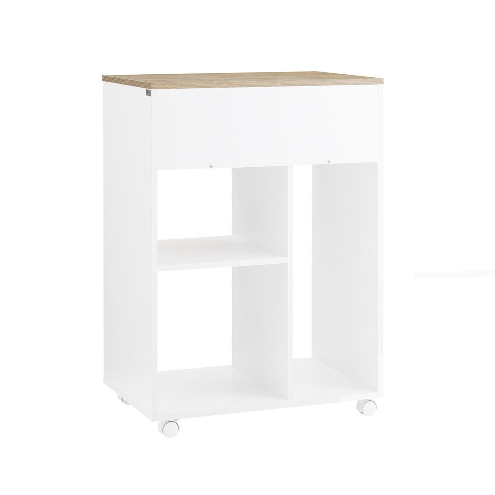 SoBuy Kontener biurowy z jedną szufladą 63x42x88cm Nowoczesny ASK10-NW