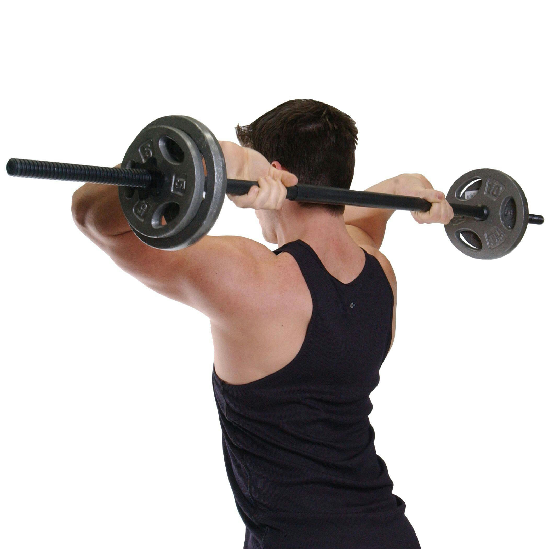 Cap Barbell CAP Standard Three-Piece Weight Bar, 5-ft