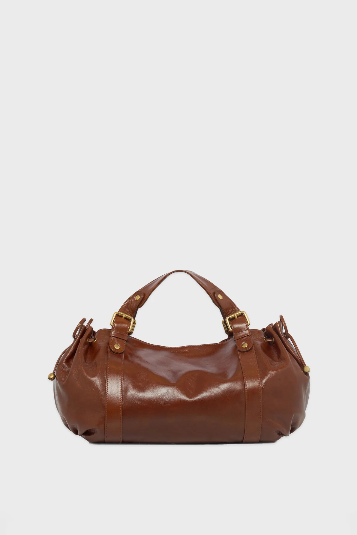 Sac à main en cuir effet froissé - 24H