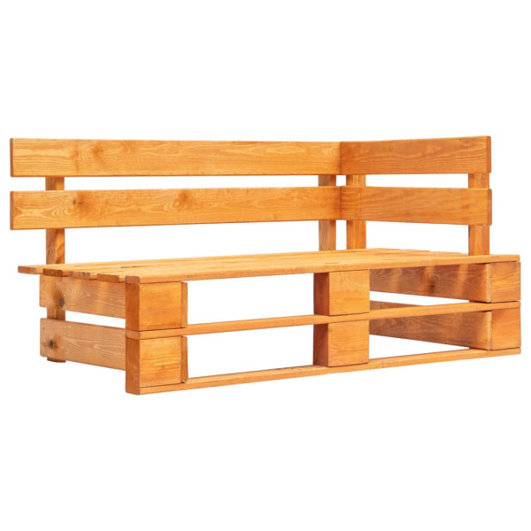 Sofa ogrodowa Brąz Drewno sosnowe Sofy 2-osobowe vidaXL