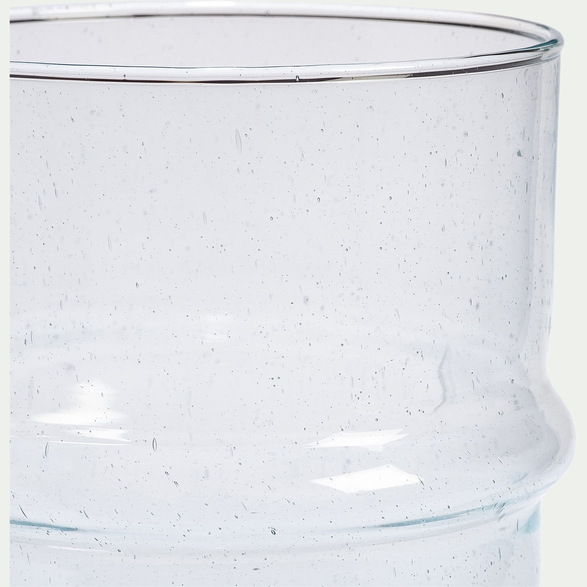 SAVEL - Vase cylindrique en verre recyclé D13xH28cm - transparent