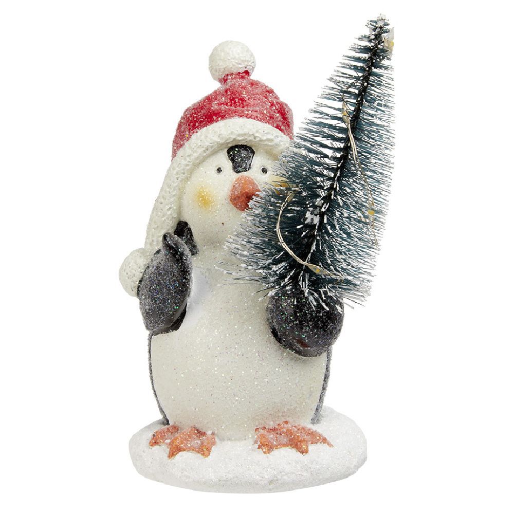 Pingouin et sapin de No&euml;l lumineux (2 modèles)