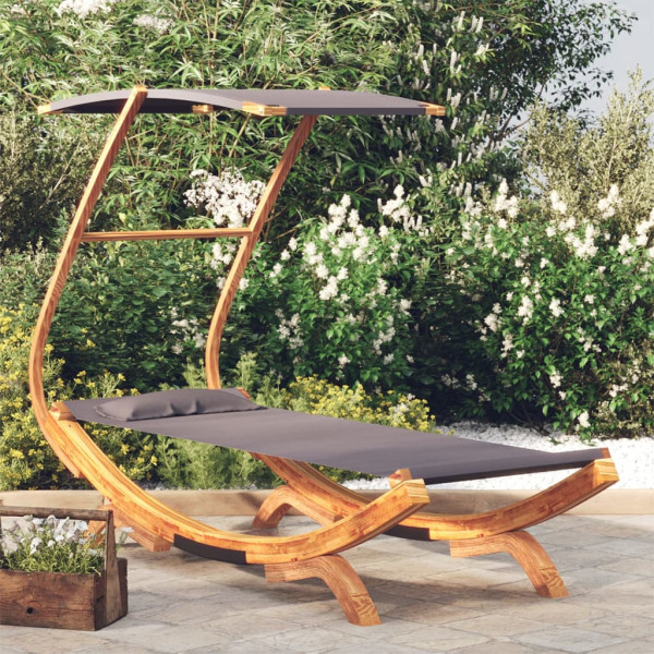 Hamak Antracyt 100 x 190 x 134 cm Drewno vidaXL