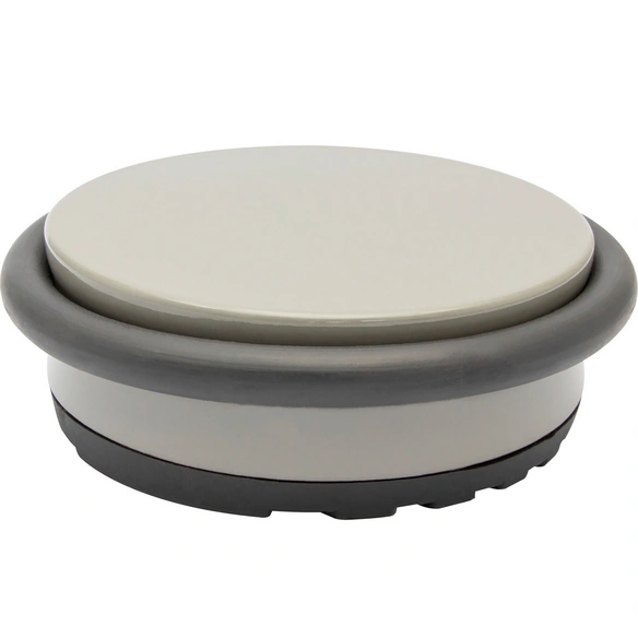 Bodentürstopper »Big Disk Color«, grau, Metall/Gummi