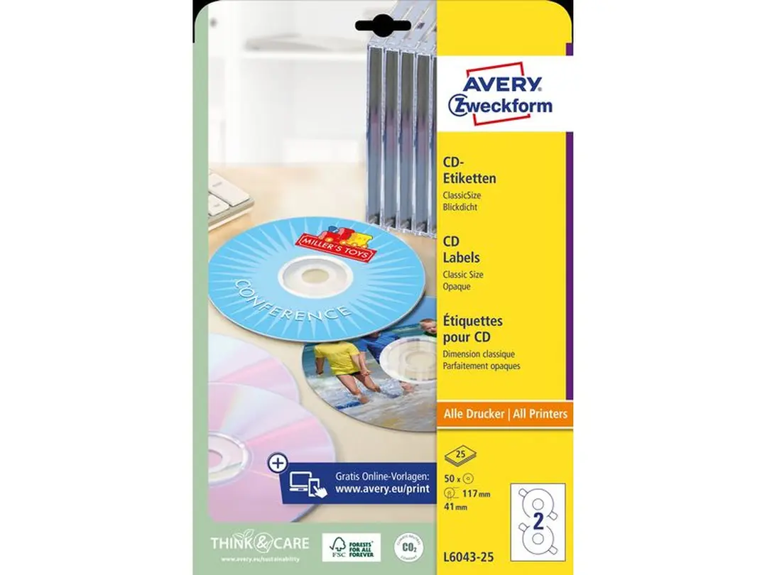 Etiketten 50er-Set ClassicSize