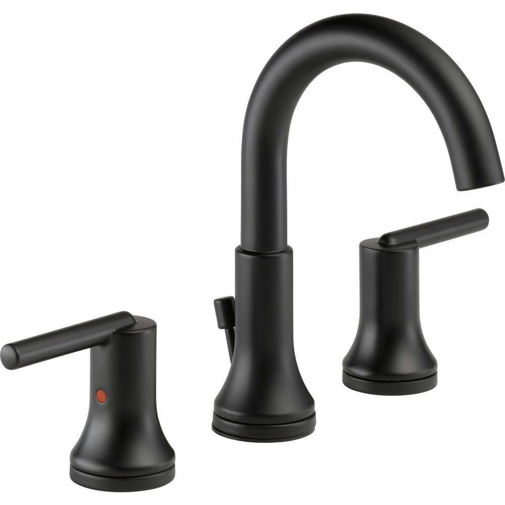 Delta 2-Handle Widespread Faucet, Matte Black