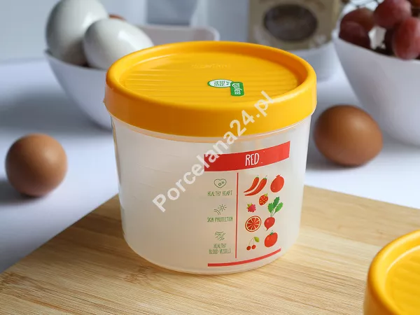 Pojemnik okrągły 0,8 L Berossi - Vitaline jasnozielony matowy 1Y.POJ.VIT-Z0,8L