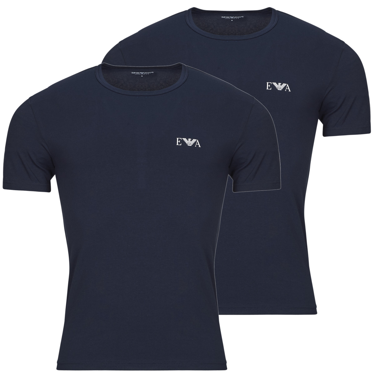 Emporio Armani - 2-PACK CREW NECK T-SHIRT AF14131 - Marine
