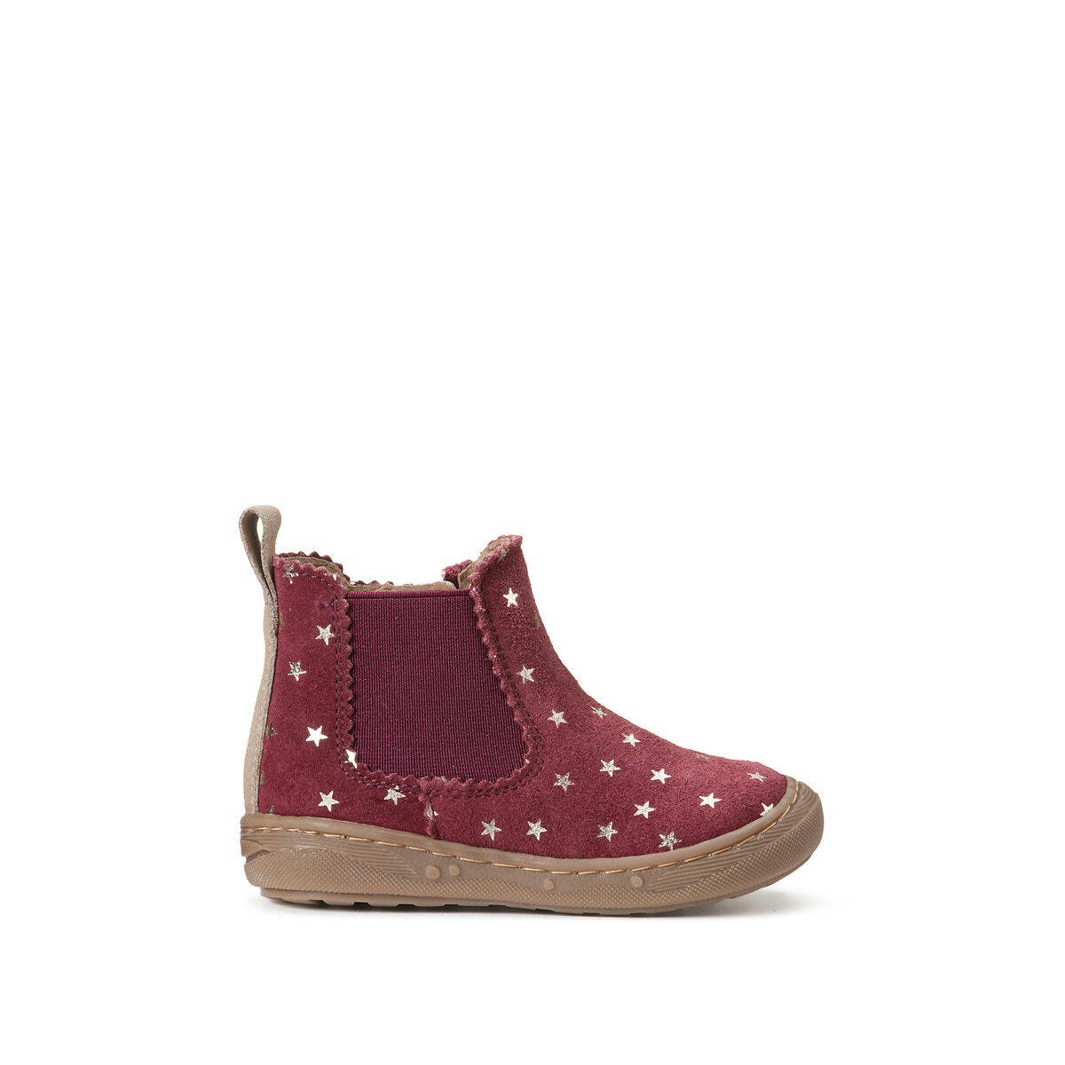 Bottines en cuir à élastique
