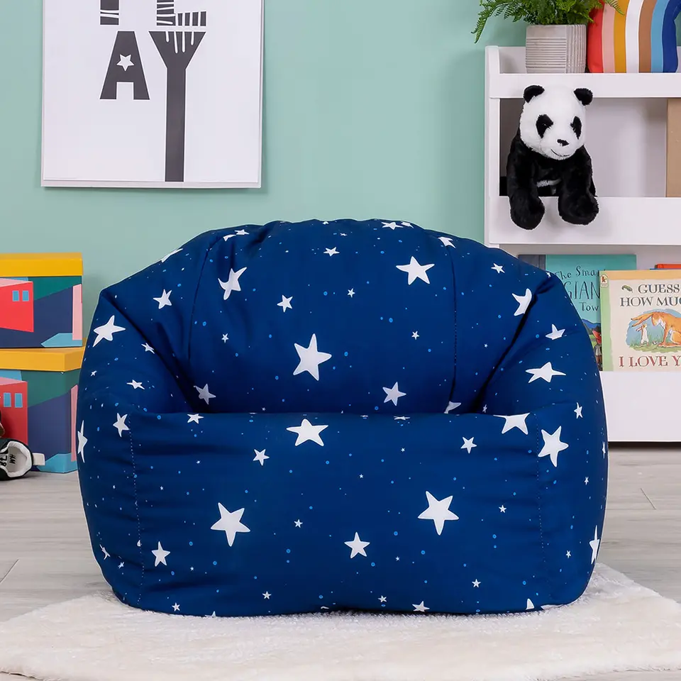 icon Kinderzitzakken Sterrenhemel - Marineblauw