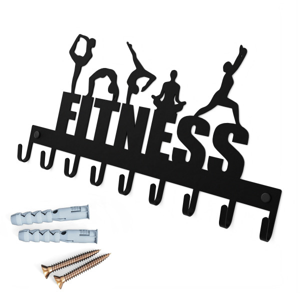 Wieszak "FITNESS" na klucze, ubrania, biżuterie, ozdobny WK_FITNESS_C 1szt
