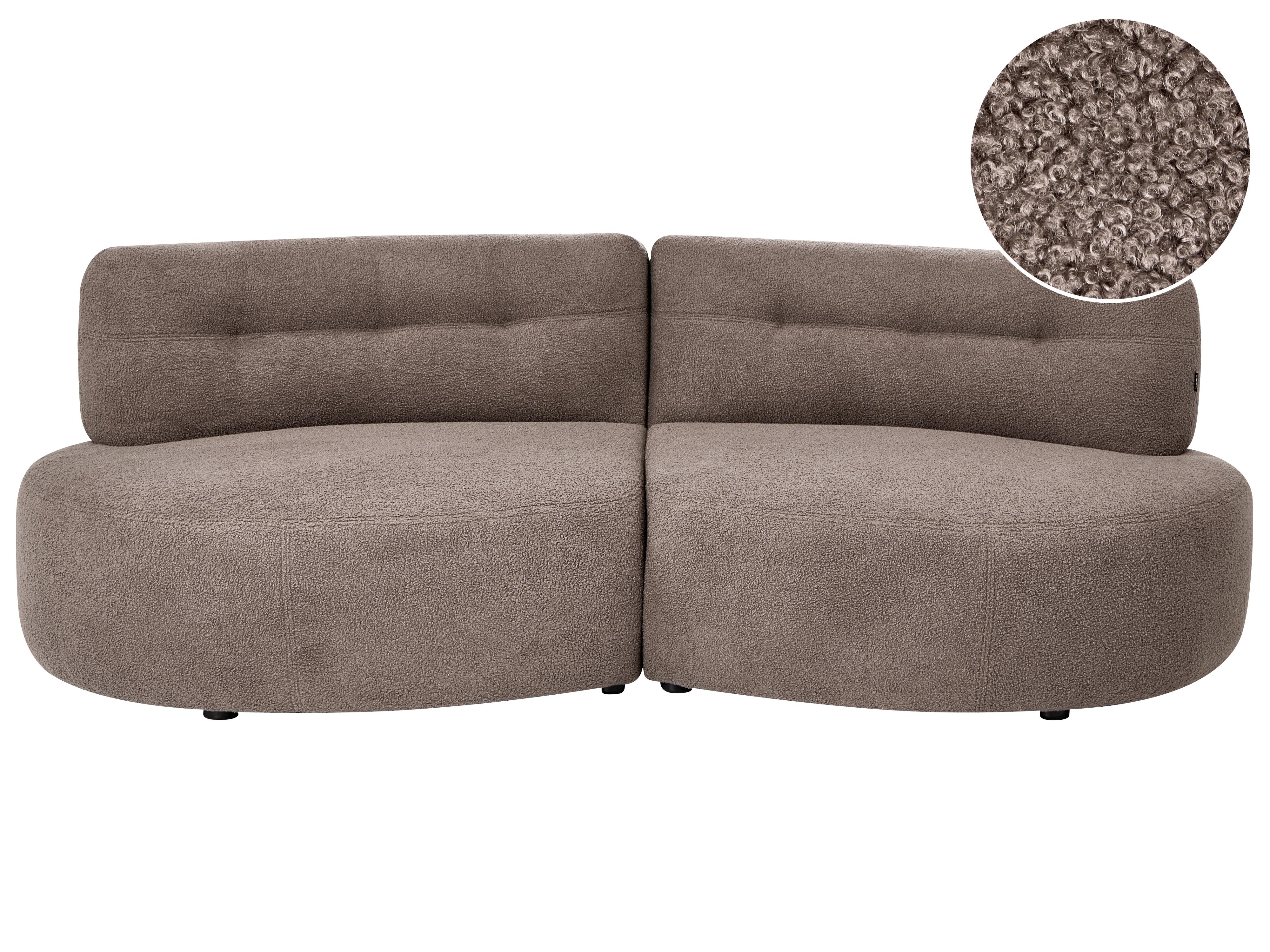 Sofa 3 Seater LAERDAL Boucle Taupe